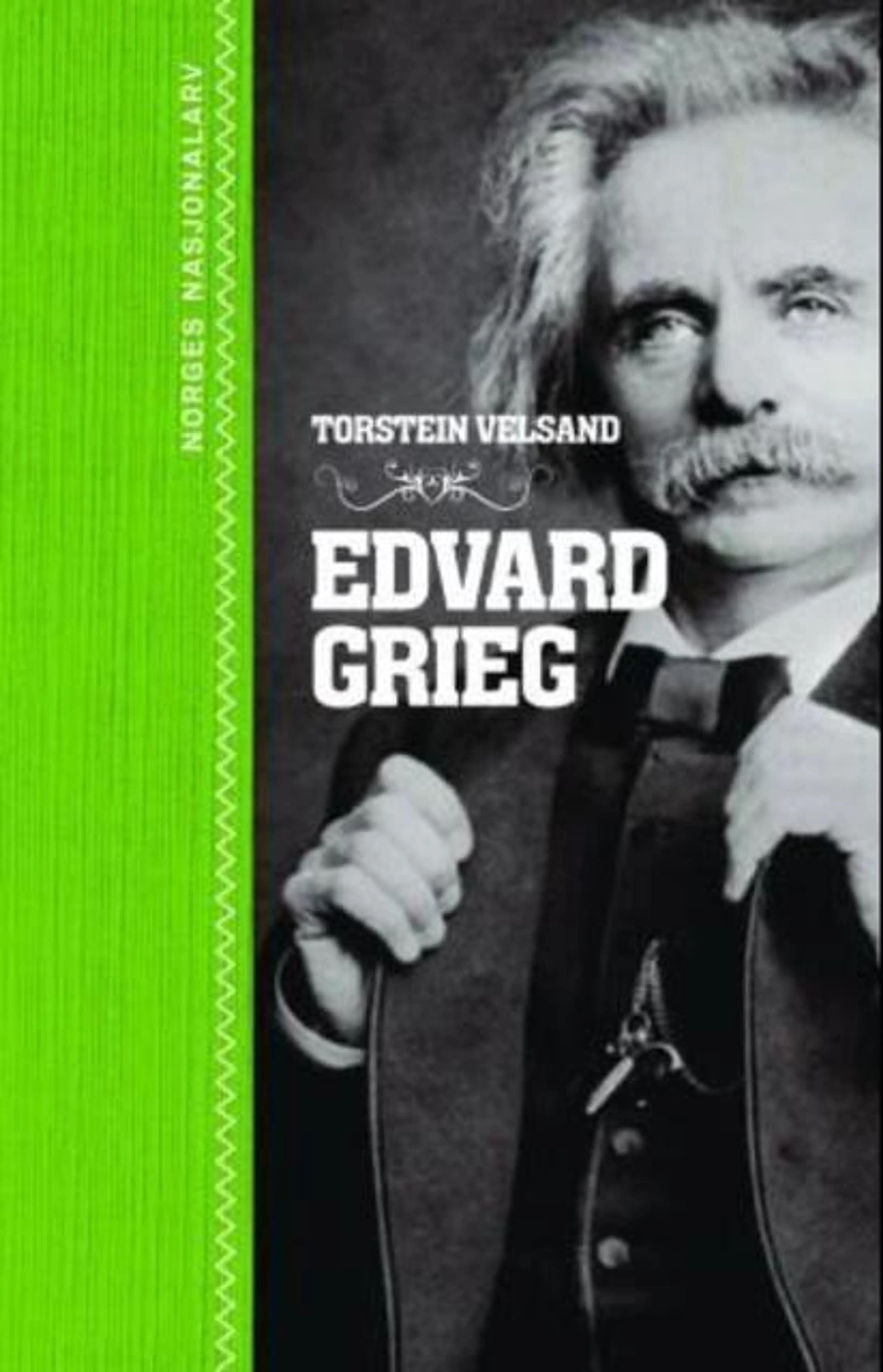 Omslag Edvard Grieg av Torstein Velsand (Innbundet)