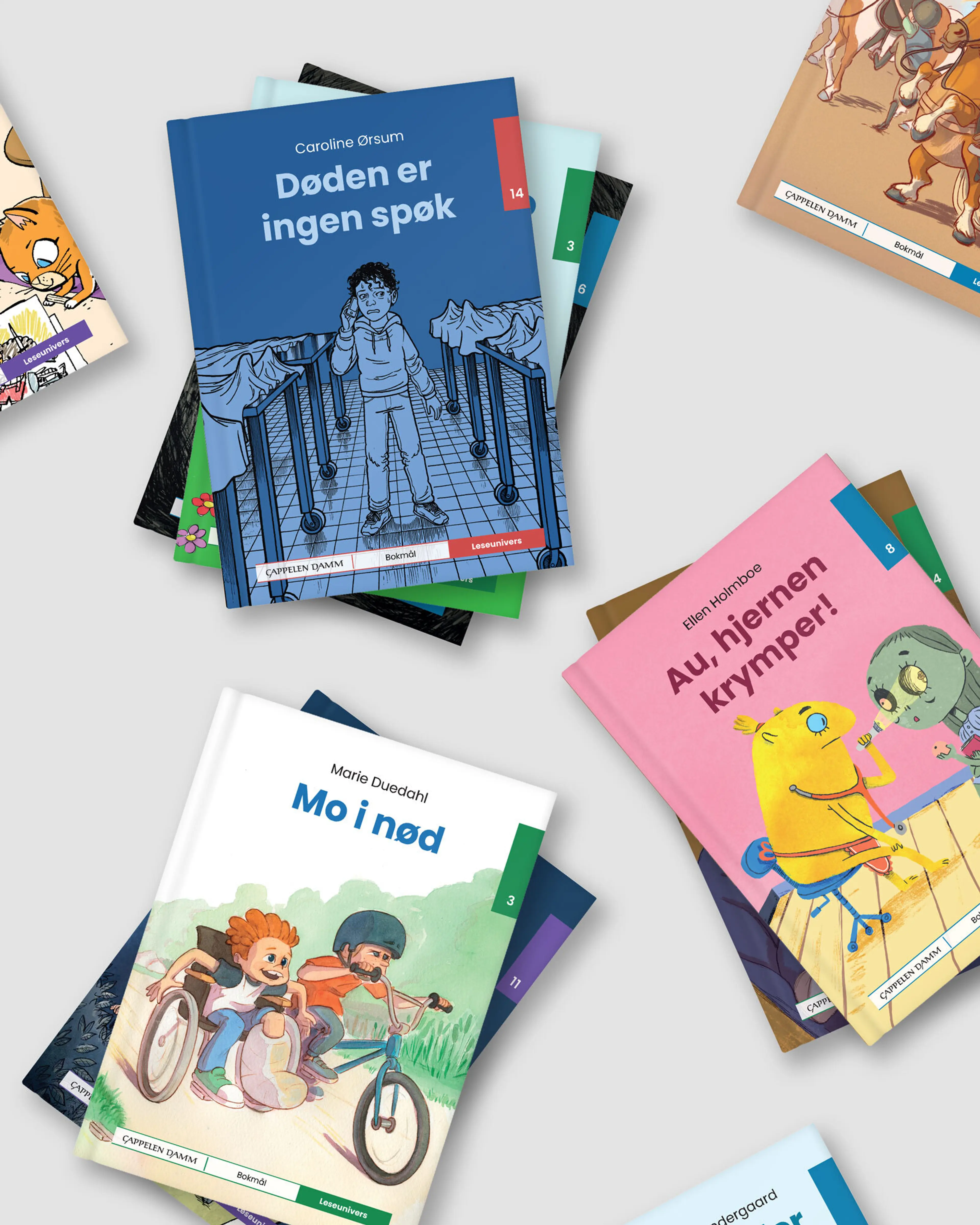 Omslag Intropakke Leseunivers frå Cappelen Damm (Eske)