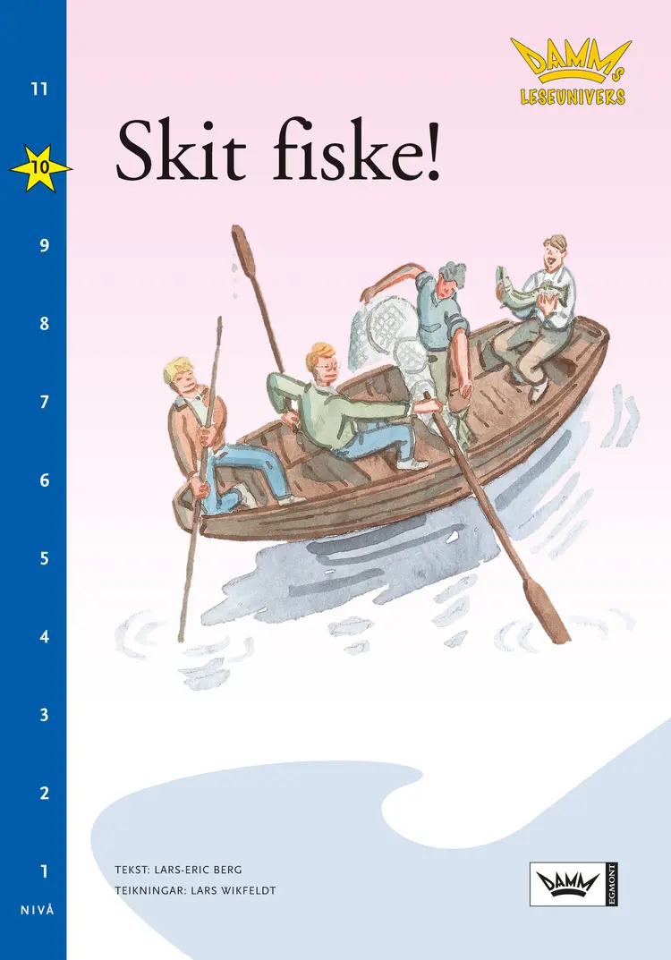 Omslag Damms leseunivers 1: Skit fiske! av Lars-Eric Berg (Heftet)