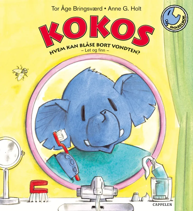 Omslag Kokos - Hvem kan blåse bort vondten? av Tor Åge Bringsværd (Innbundet)