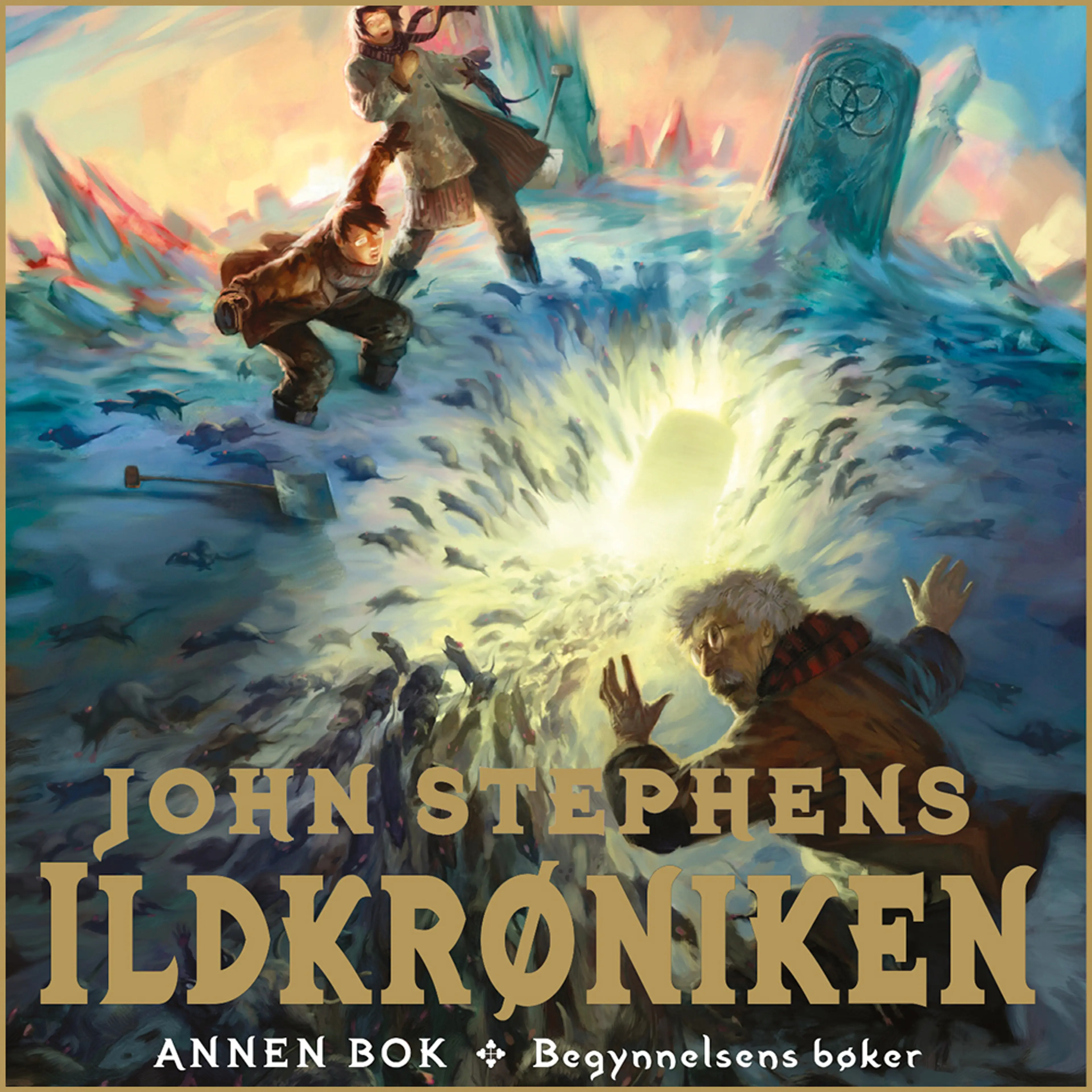 Omslag Ildkrøniken av John Stephens (Lydbok)