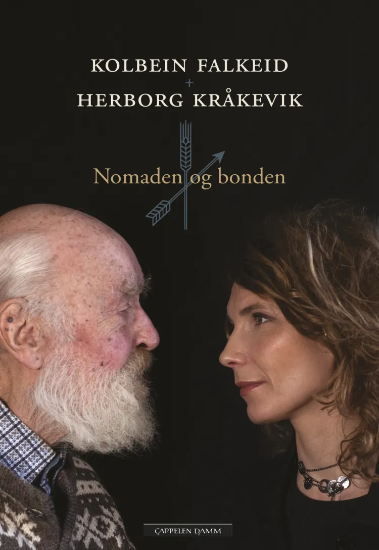Omslag Nomaden og bonden av Kolbein Falkeid og Herborg Kråkevik (Innbundet)