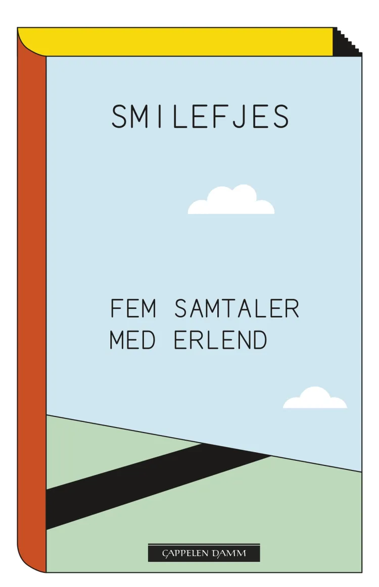 Omslag Smilefjes av Marit Eikemo, Anders Heger, Kim Hiorthøy, Erlend Loe og Finn Skårderud (Heftet)