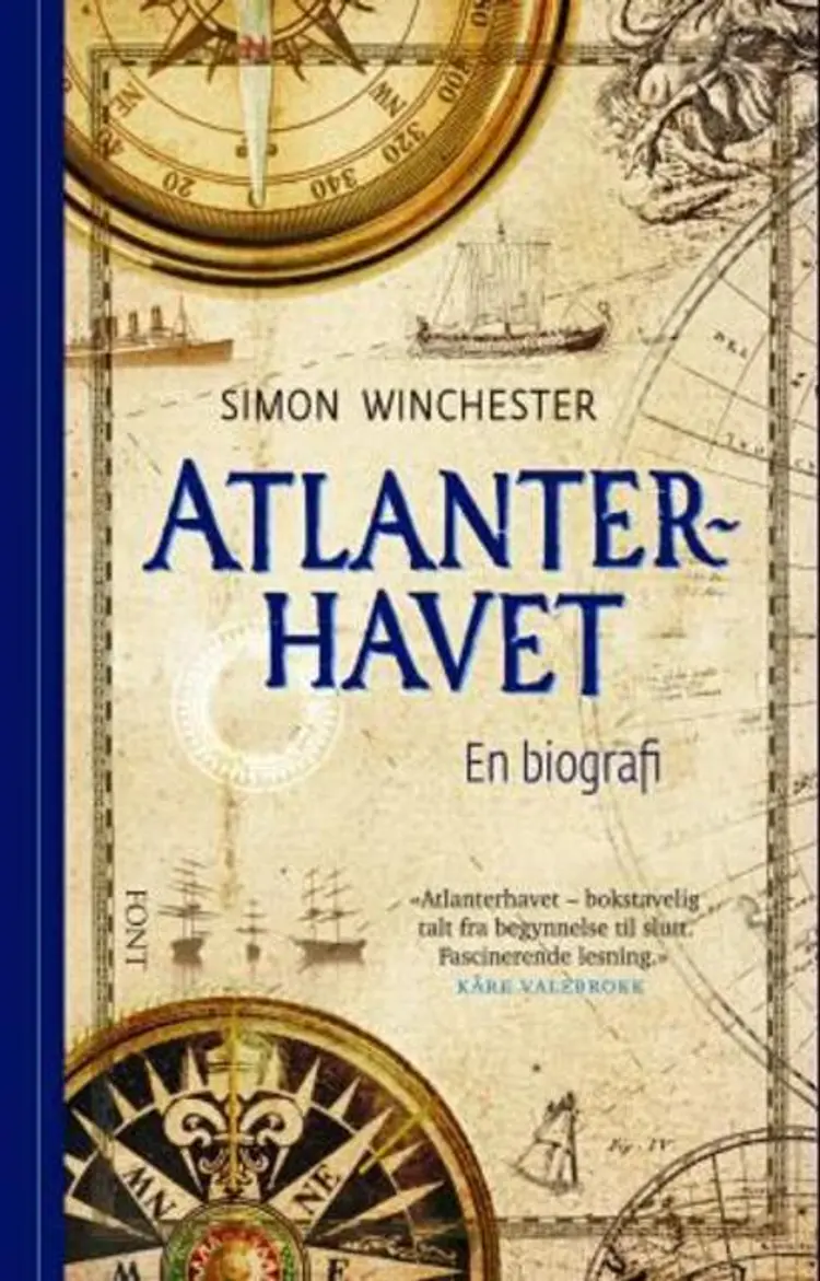 Omslag Atlanterhavet av Simon Winchester (Innbundet)