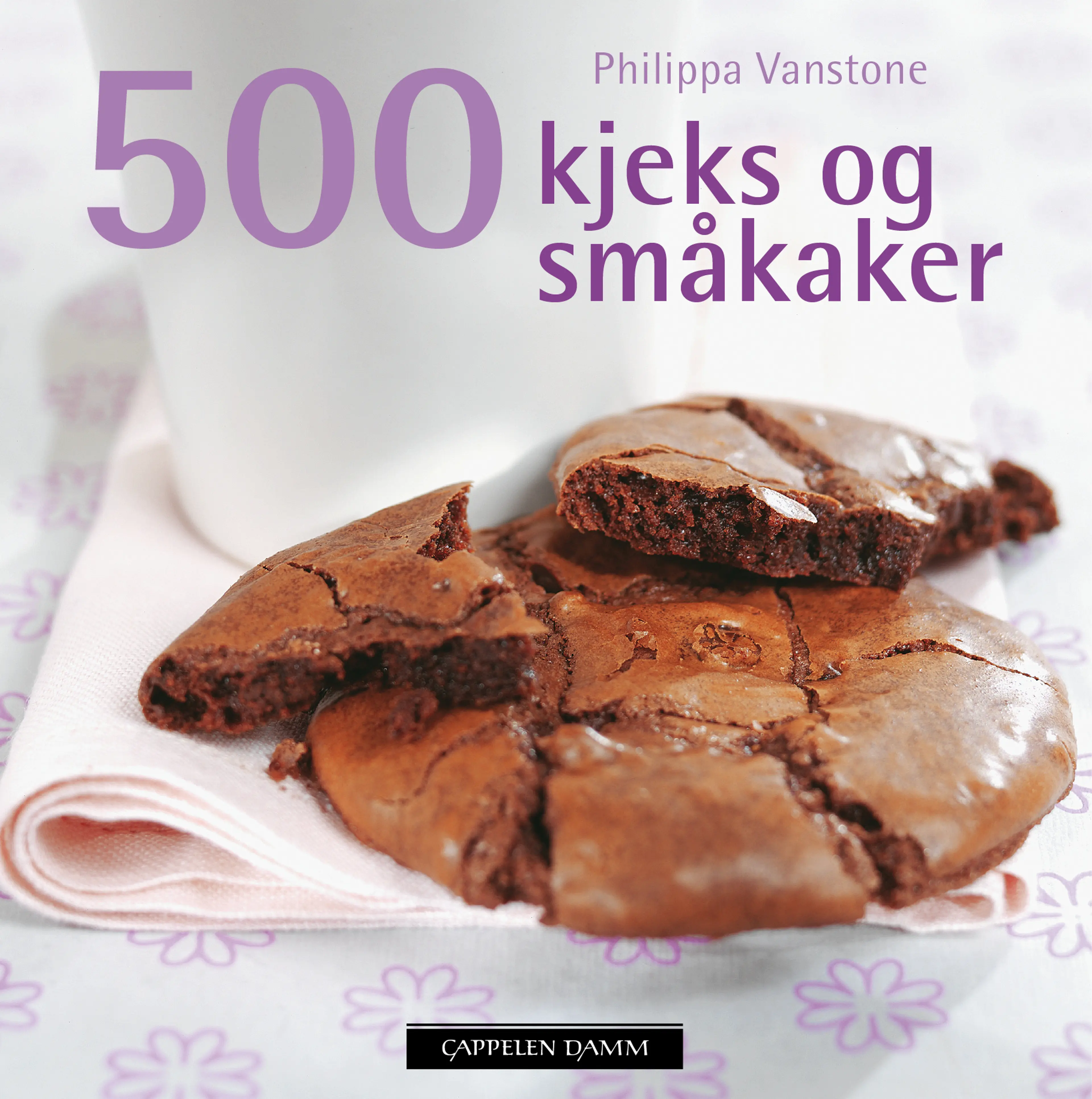 Omslag 500 kjeks og småkaker av Philippa Vanstone (Innbundet)