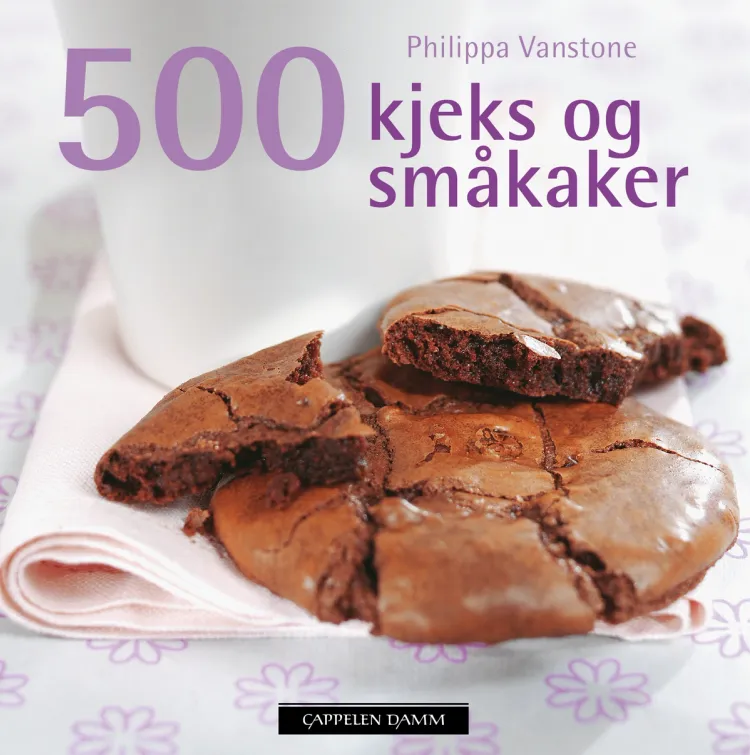 Omslag 500 kjeks og småkaker av Philippa Vanstone (Innbundet)