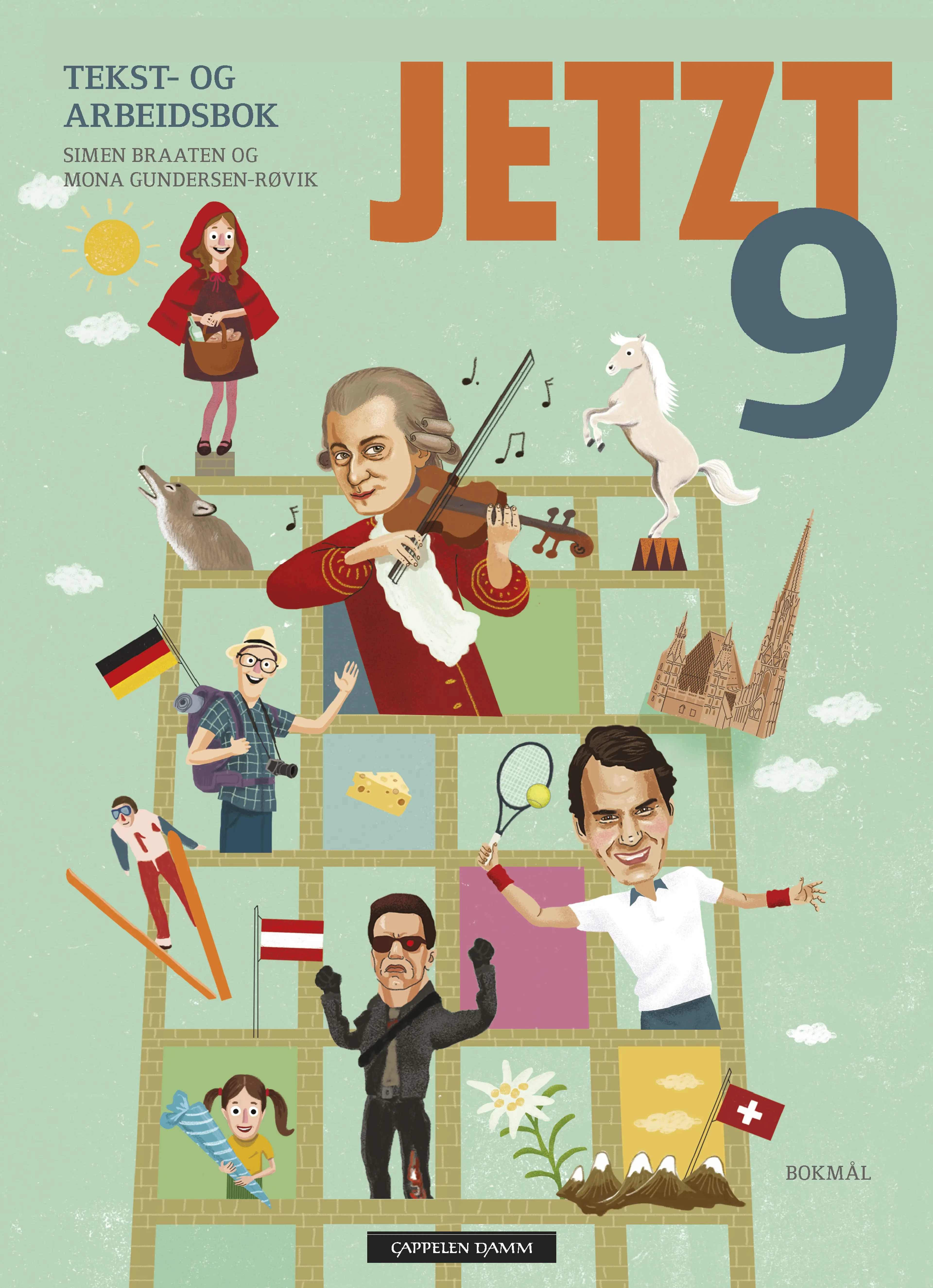 Omslag Jetzt 9 Tekst- og arbeidsbok av Simen Braaten og Mona Gundersen-Røvik (Innbundet)