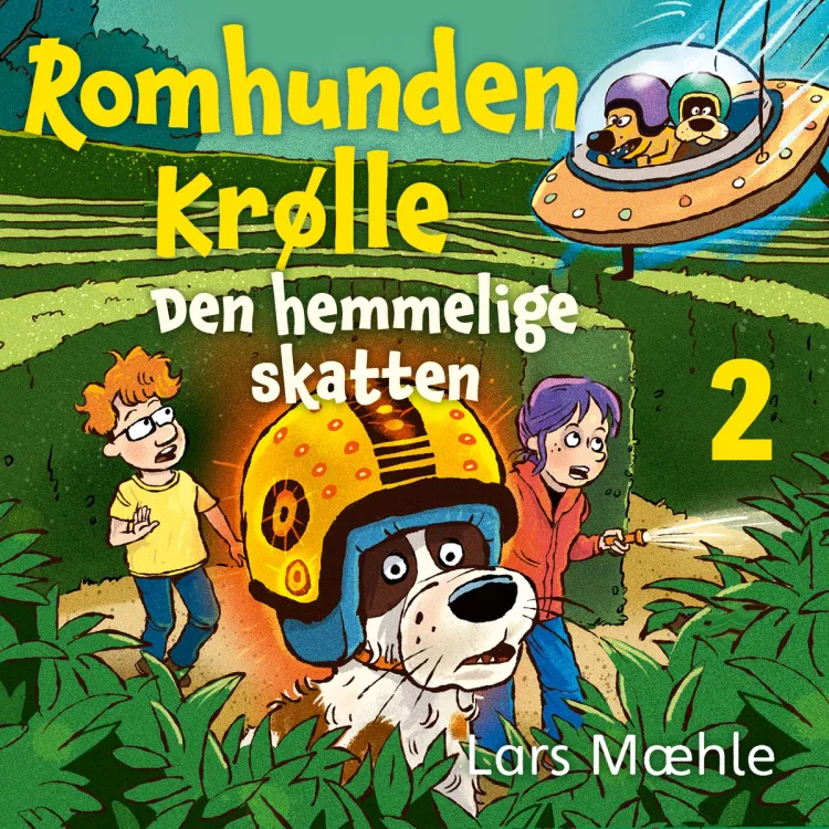 Omslag Romhunden Krølle - Den hemmelige skatten av Lars Mæhle (Lydbok)