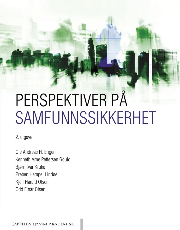 Omslag Perspektiver på samfunnssikkerhet av Engen,  Gould, Kruke,  Lindøe,  Olsen og Olsen (Heftet)