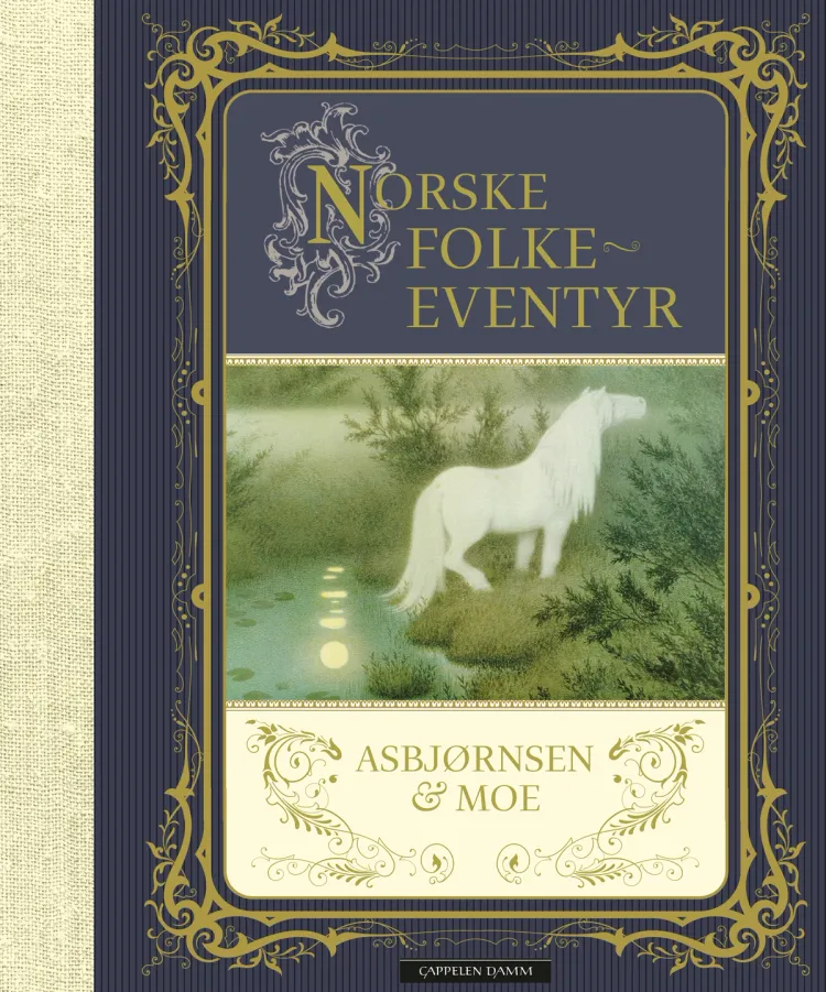 Omslag Norske folkeeventyr av Peter Christen Asbjørnsen og Jørgen Moe (Innbundet)