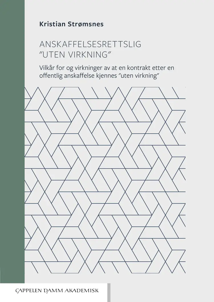 Omslag Anskaffelsesrettslig "uten virkning" av Kristian Strømsnes (Ebok)