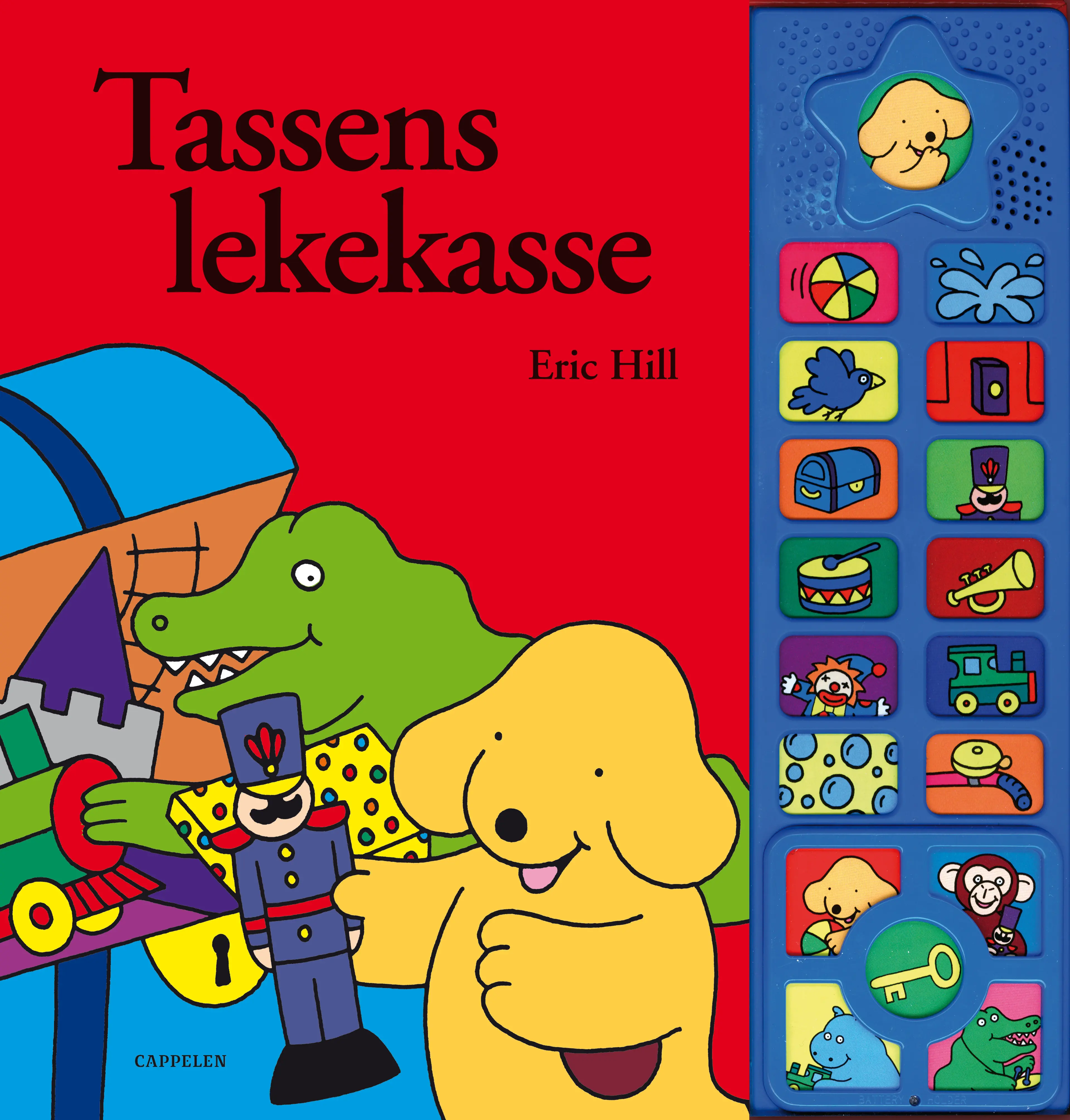 Omslag Tassens lekekasse av Eric Hill (Innbundet)