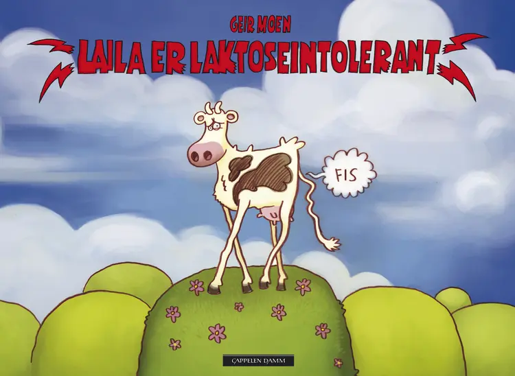 Omslag Laila er laktoseintolerant av Geir Moen (Innbundet)