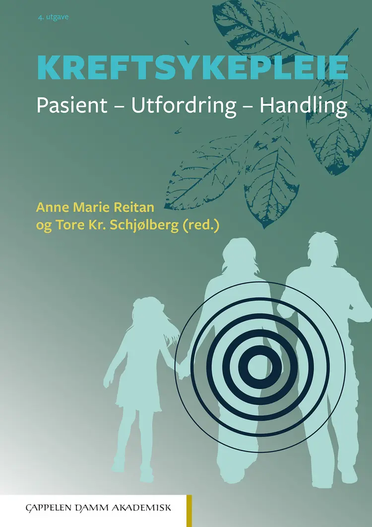 Omslag Kreftsykepleie av Anne Marie Reitan og Tore Kr. Schjølberg (red.) (Innbundet)