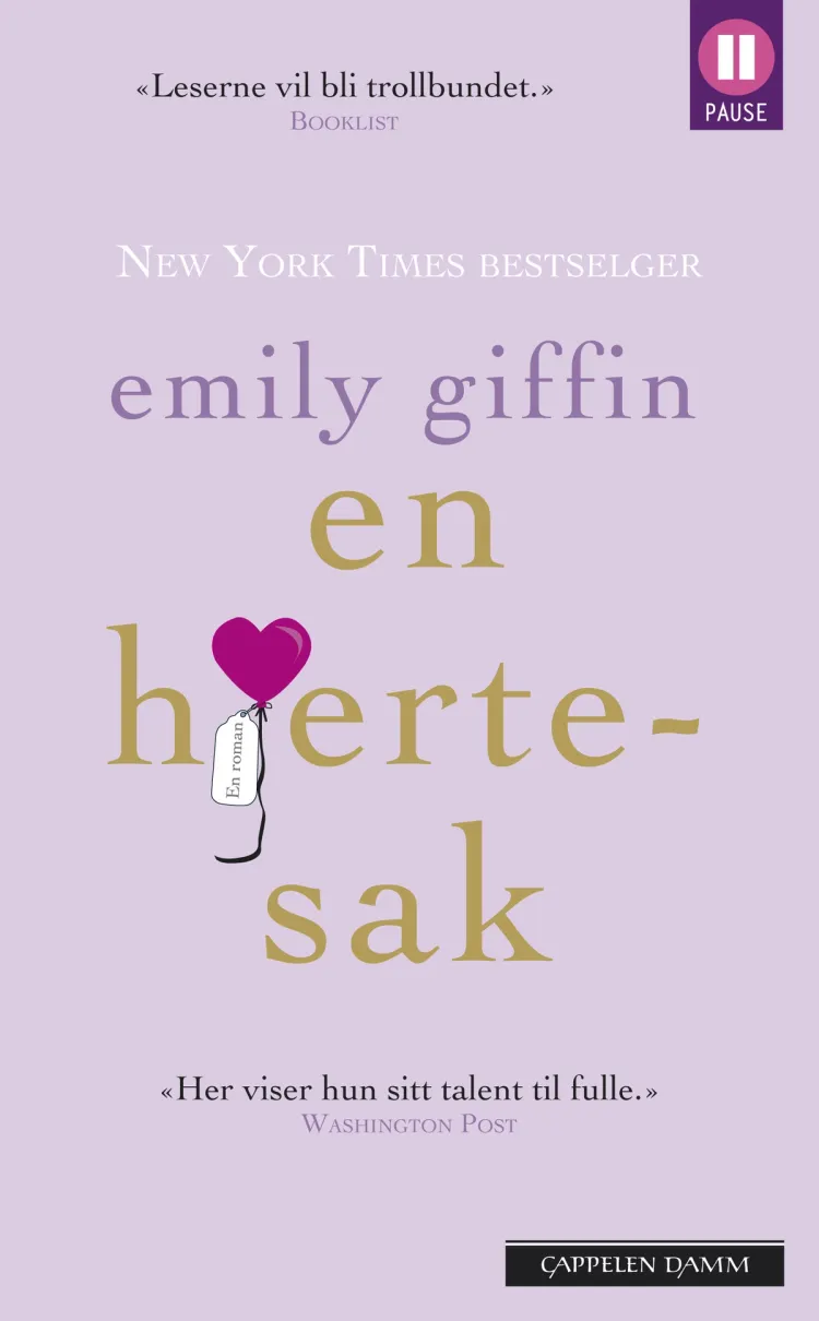 Omslag En hjertesak av Emily Giffin (Heftet)