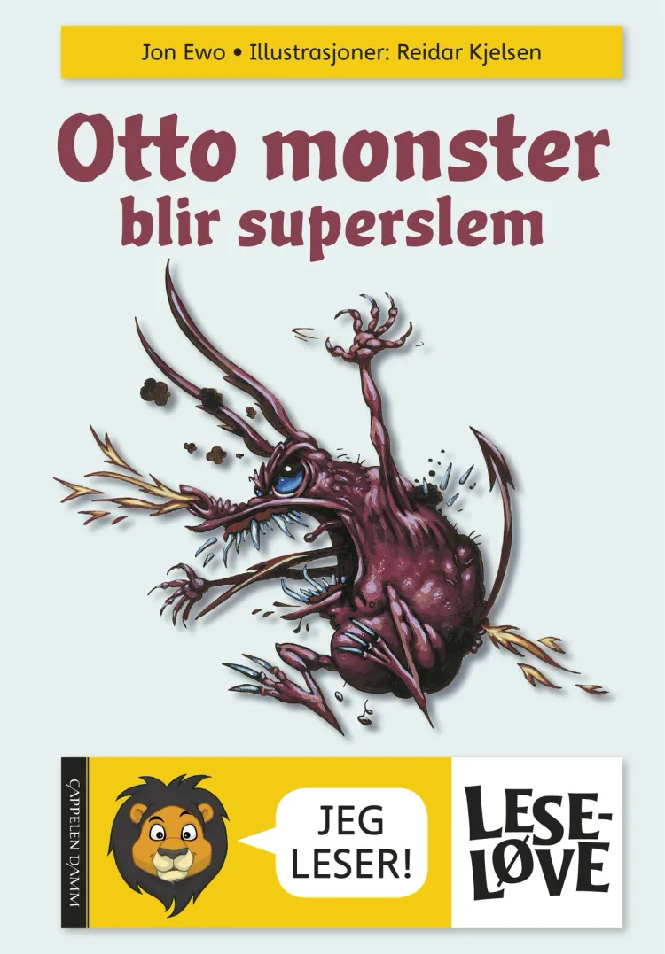 Omslag Leseløve - Otto Monster blir superslem av Jon Ewo (Innbundet)