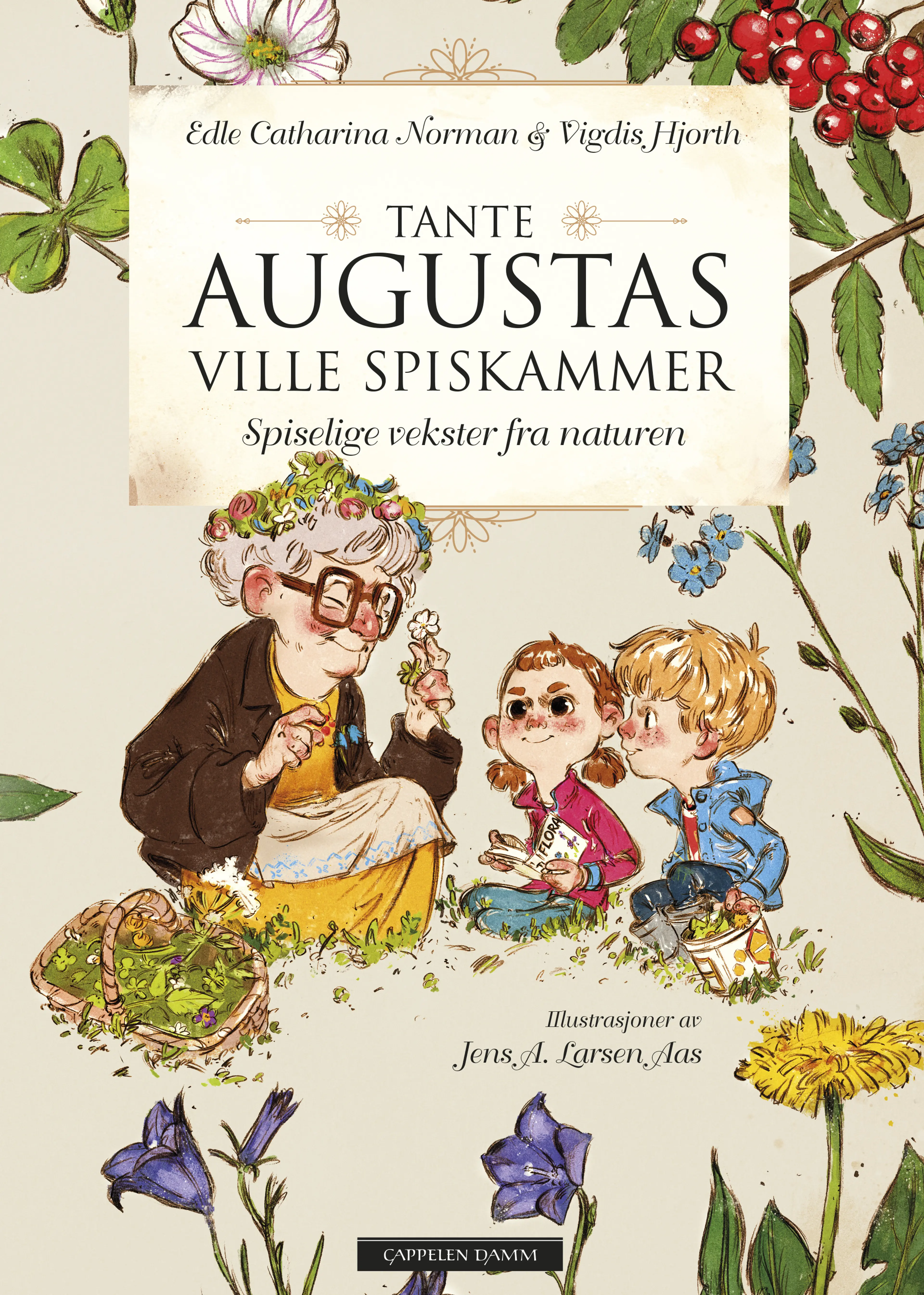 Omslag Tante Augustas ville spiskammer av Edle Catharina Norman og Vigdis Hjorth (Innbundet)