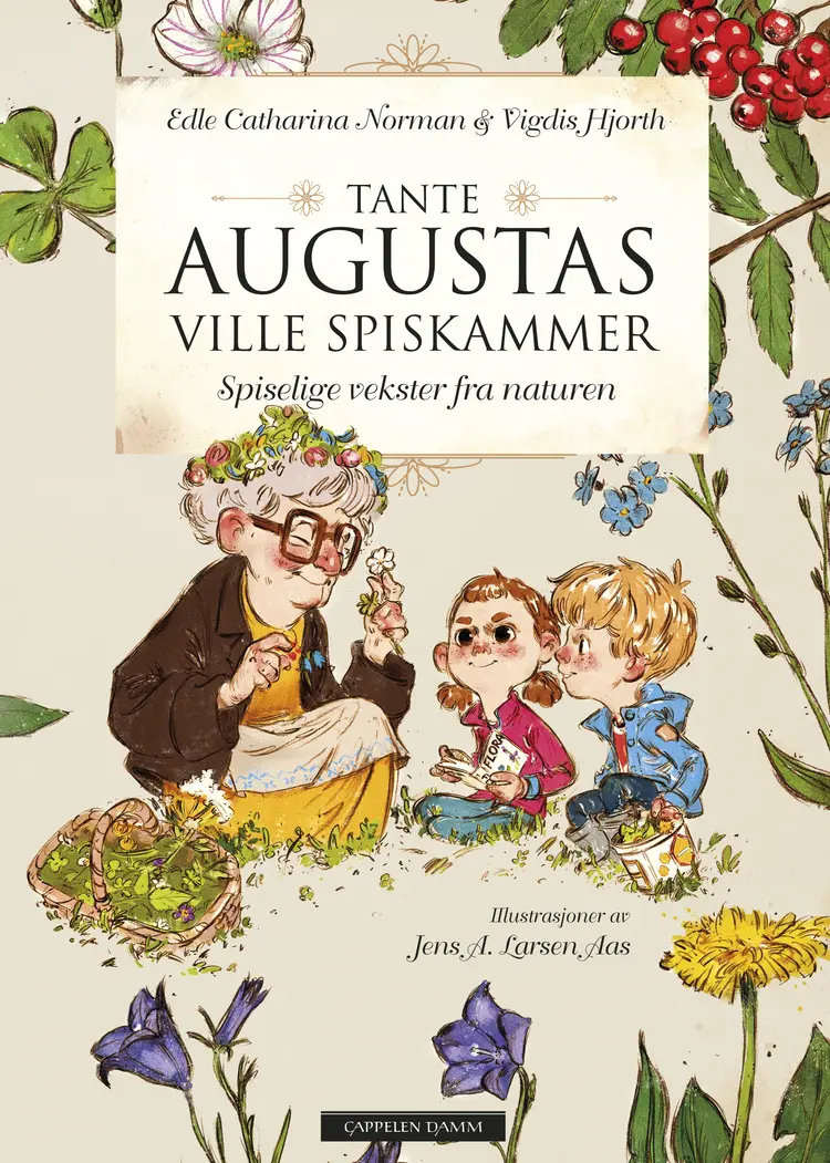 Omslag Tante Augustas ville spiskammer av Edle Catharina Norman og Vigdis Hjorth (Innbundet)