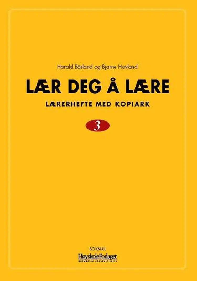 Omslag Lær deg å lære 3 av Harald Båsland og Bjarne Hovland (Ukjent)