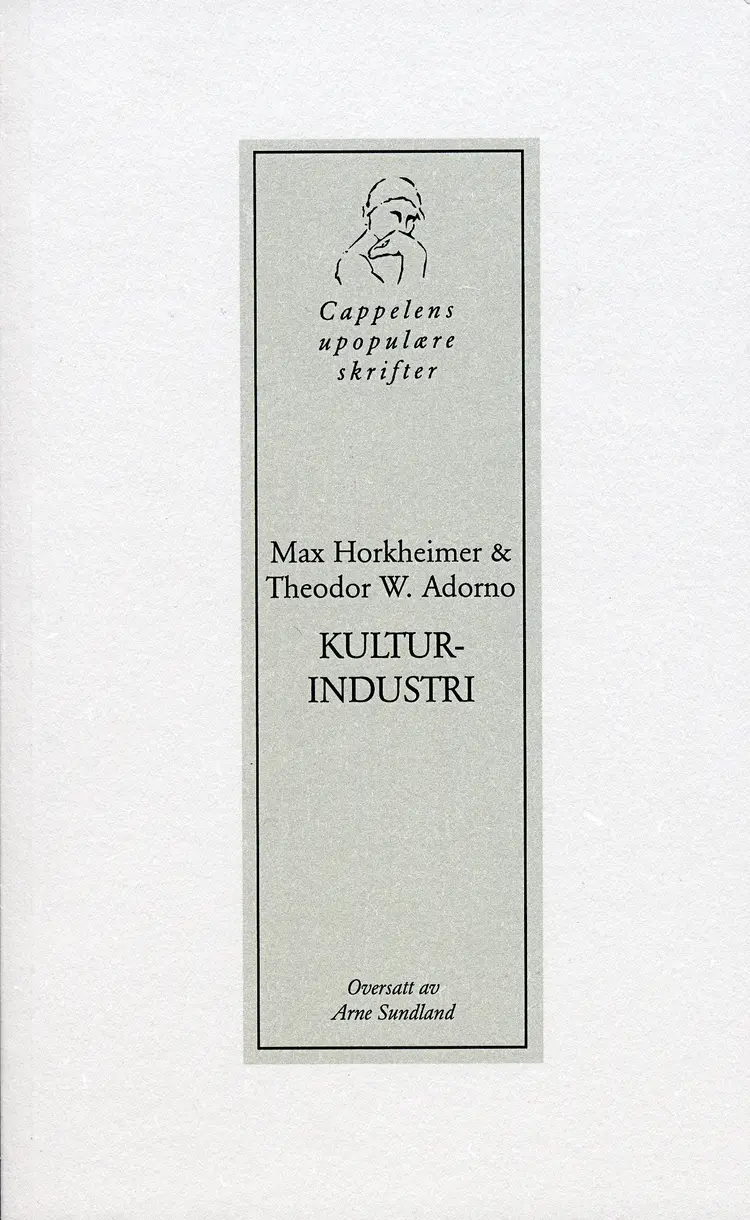 Omslag Kulturindustri av Theodor W. Adorno og Max Horkheimer (Heftet)