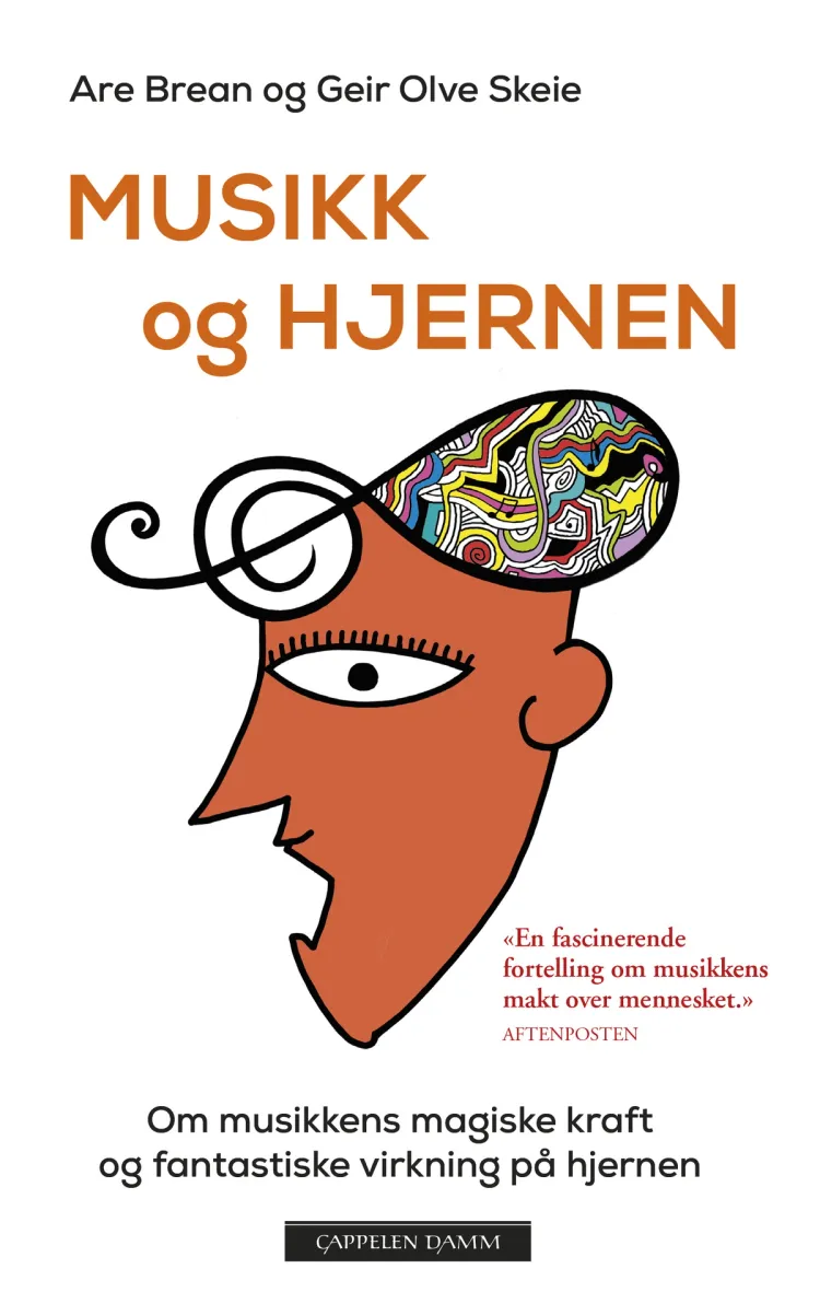 Omslag Musikk og hjernen av Geir Olve Skeie og Are Brean (Ebok)