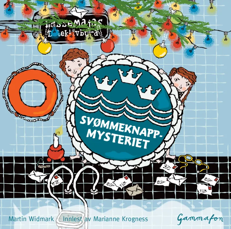 Omslag LasseMaja - Svømmeknappmysteriet av Martin Widmark (Lydbok)