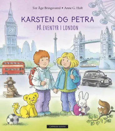 Omslag Karsten og Petra på eventyr i London av Tor Åge Bringsværd (Innbundet)