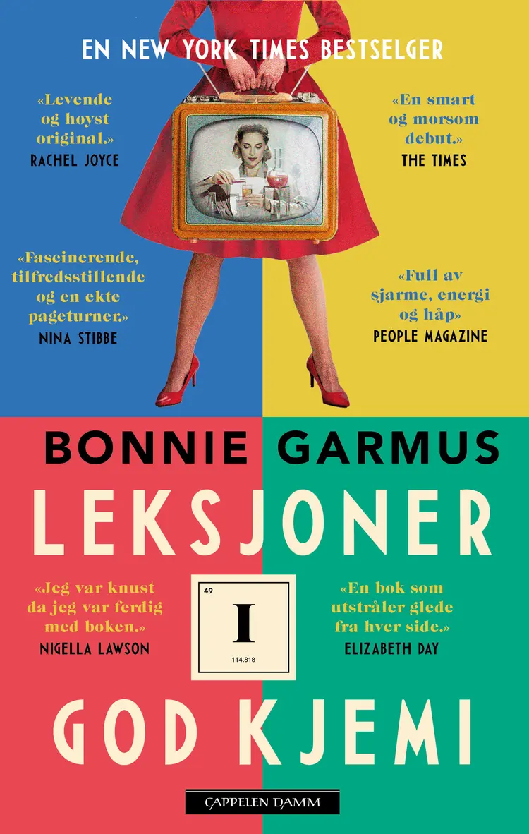 Omslag Leksjoner i god kjemi av Bonnie Garmus (Ebok)