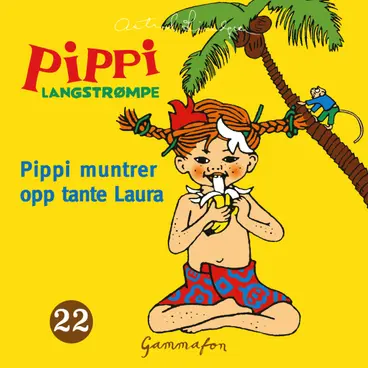 Omslag Pippi muntrer opp tante Laura av Astrid Lindgren (Lydbok)