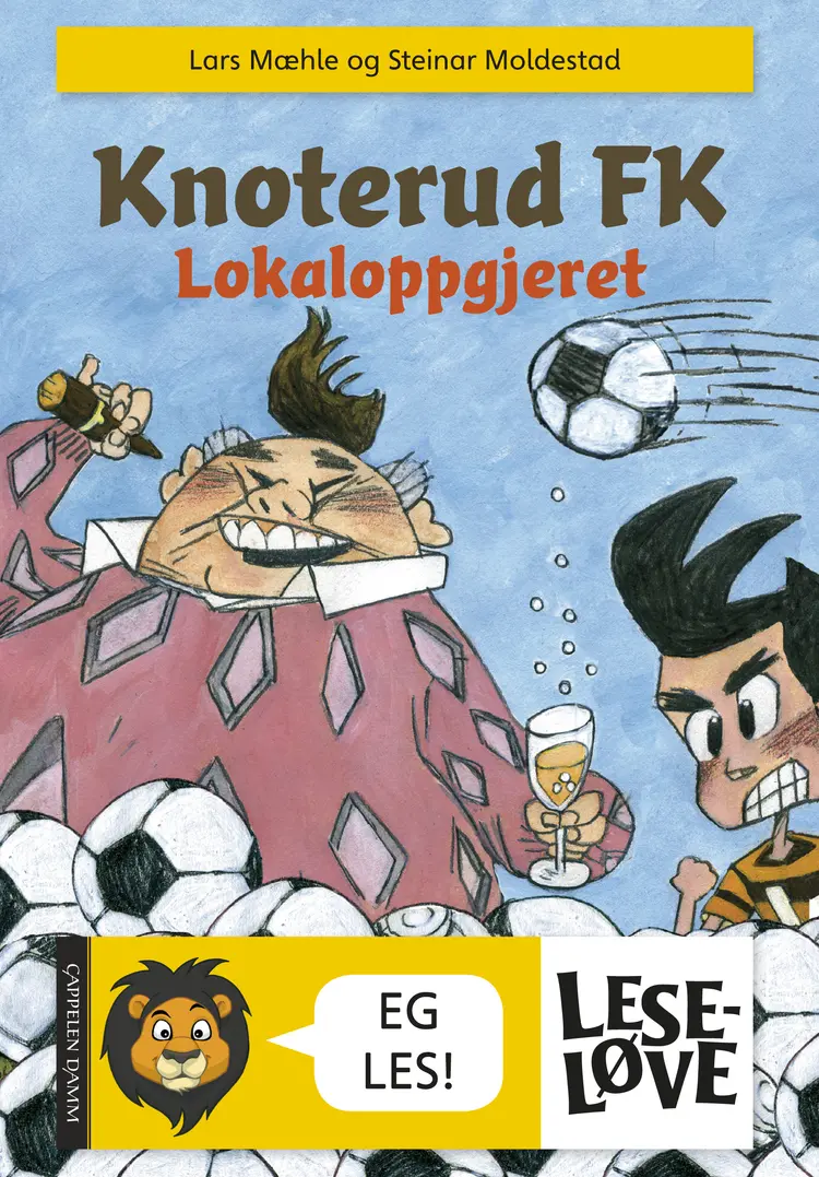 Omslag Leseløve - Knoterud FK - Lokaloppgjeret av Lars Mæhle (Innbundet)