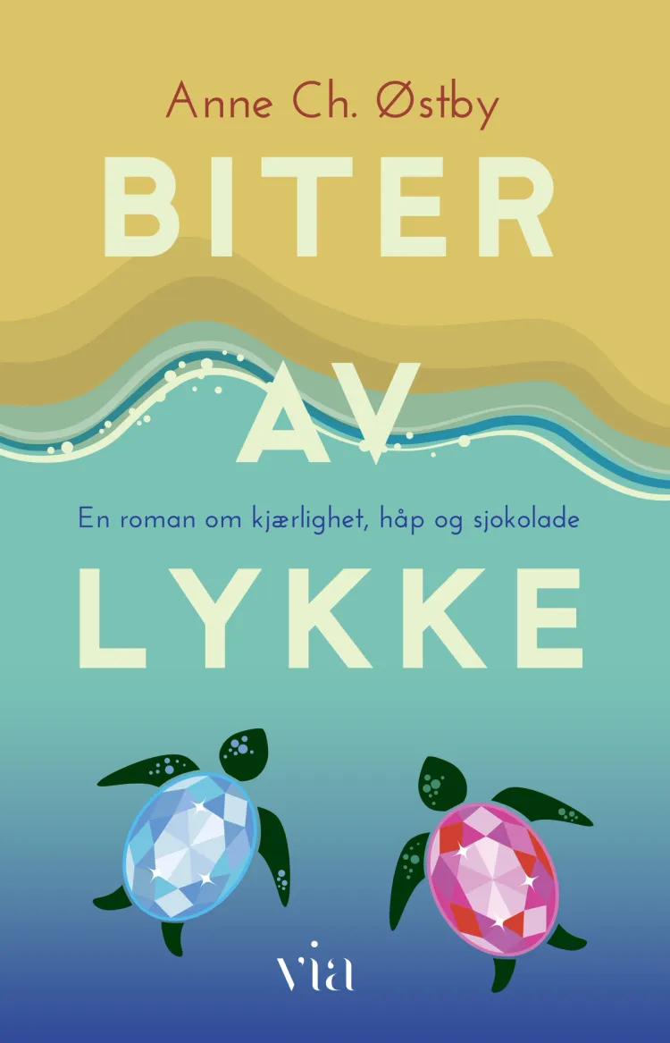 Omslag Biter av lykke av Anne Ch. Østby (Innbundet)