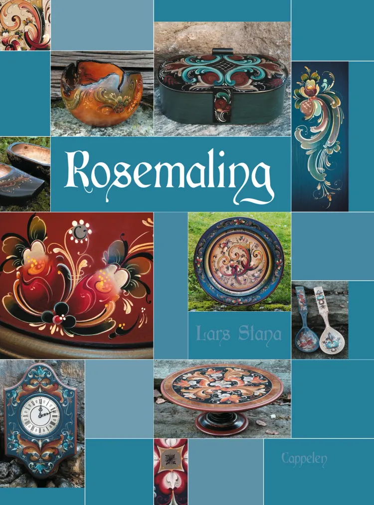Omslag Rosemaling av Lars Stana (Innbundet)