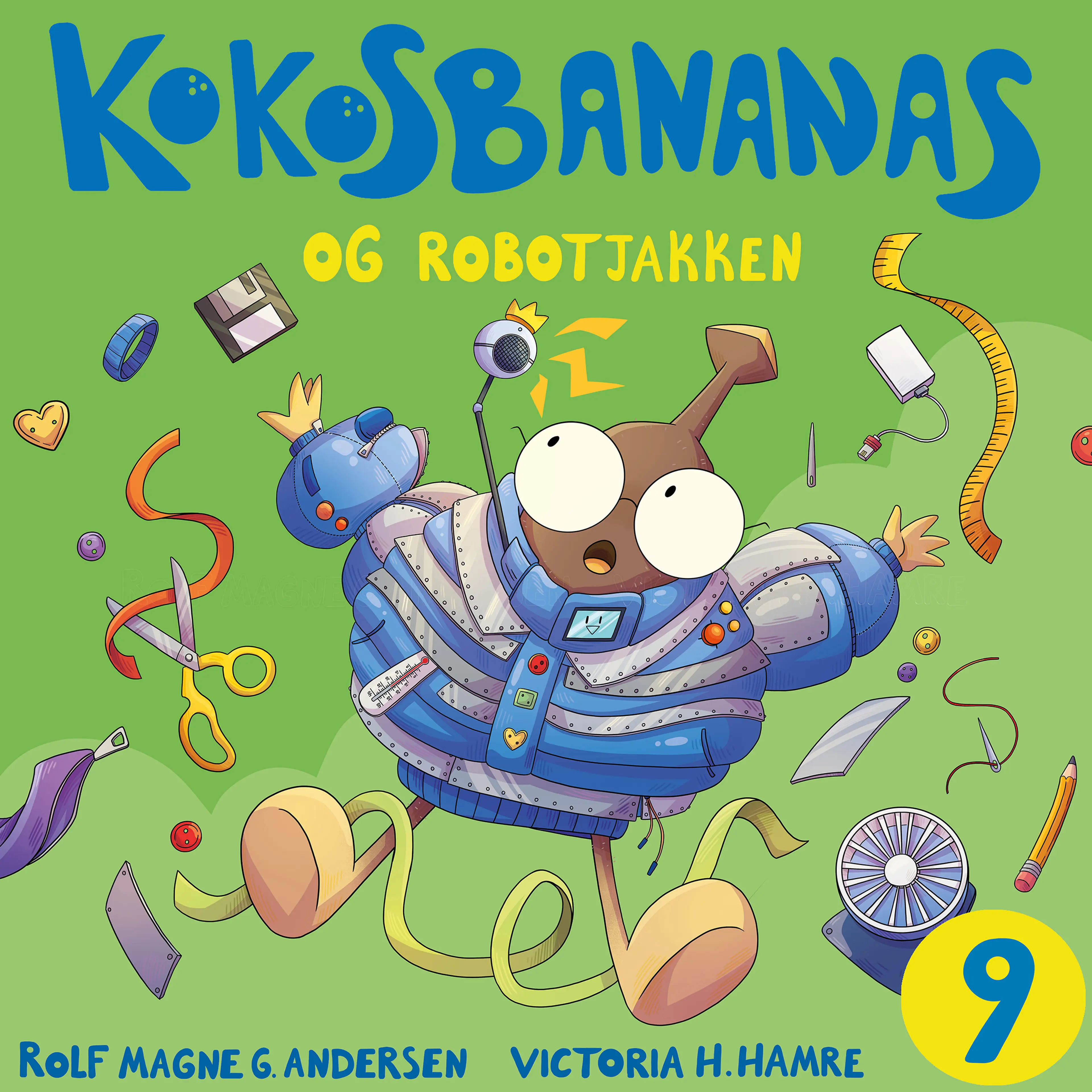 Omslag Kokosbananas og robotjakken av Rolf Magne G. Andersen (Lydbok)