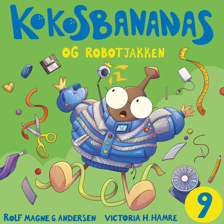 Omslag Kokosbananas og robotjakken av Rolf Magne G. Andersen (Lydbok)