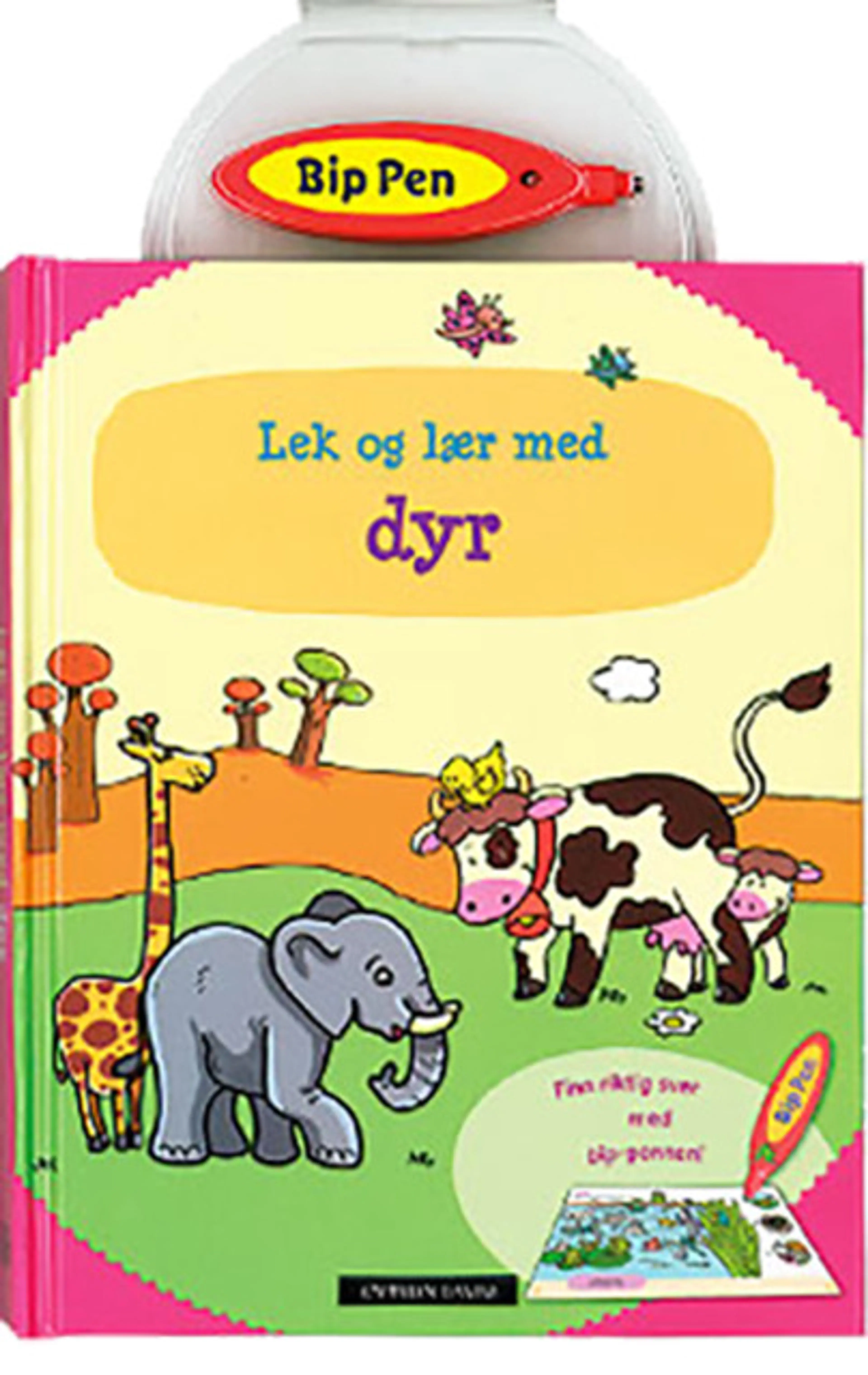 Omslag Lek og lær med dyr (Innbundet)