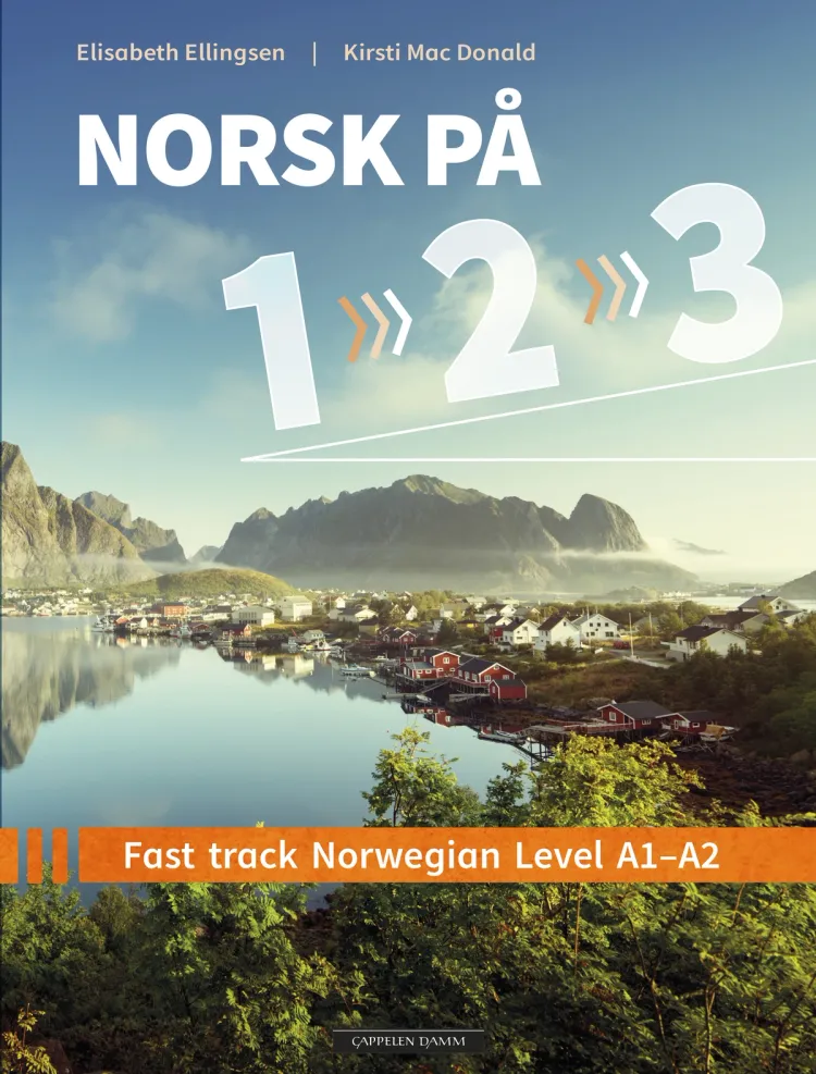 Omslag Norsk på 1-2-3 av Elisabeth Ellingsen og Kirsti Mac Donald (Heftet)