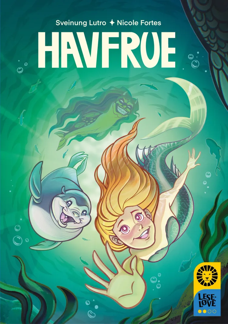 Omslag Leseløve nivå 2 - Havfrue av Sveinung Lutro (Innbundet)