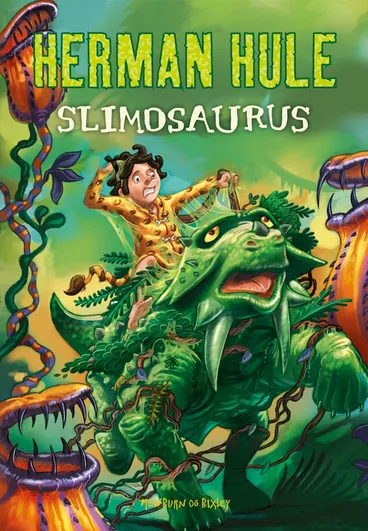 Omslag Herman Hule 7: Slimosaurus av Kyle Mewburn (Innbundet)
