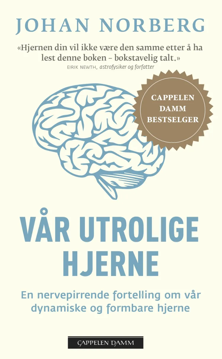 Omslag Vår utrolige hjerne av Johan Norberg (Heftet)