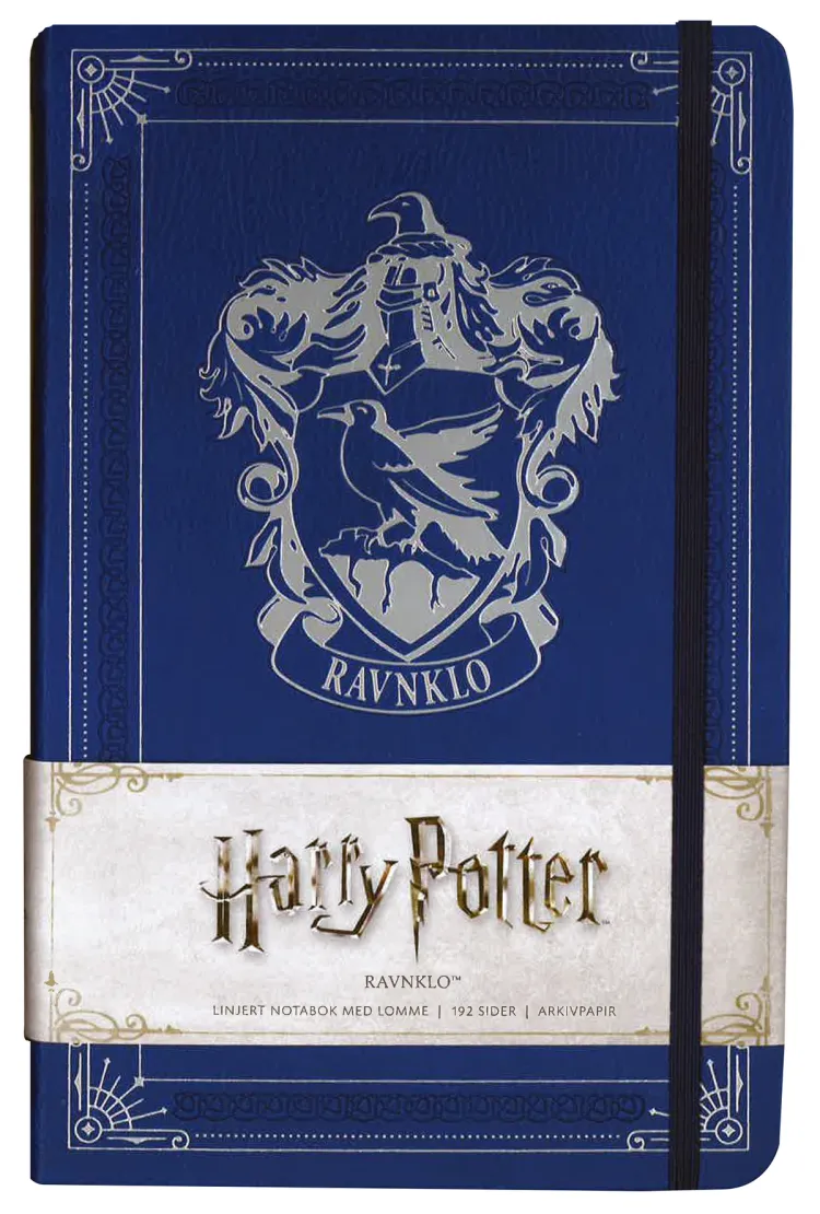 Omslag Harry Potter Ravnklo linjert notatbok (Innbundet)