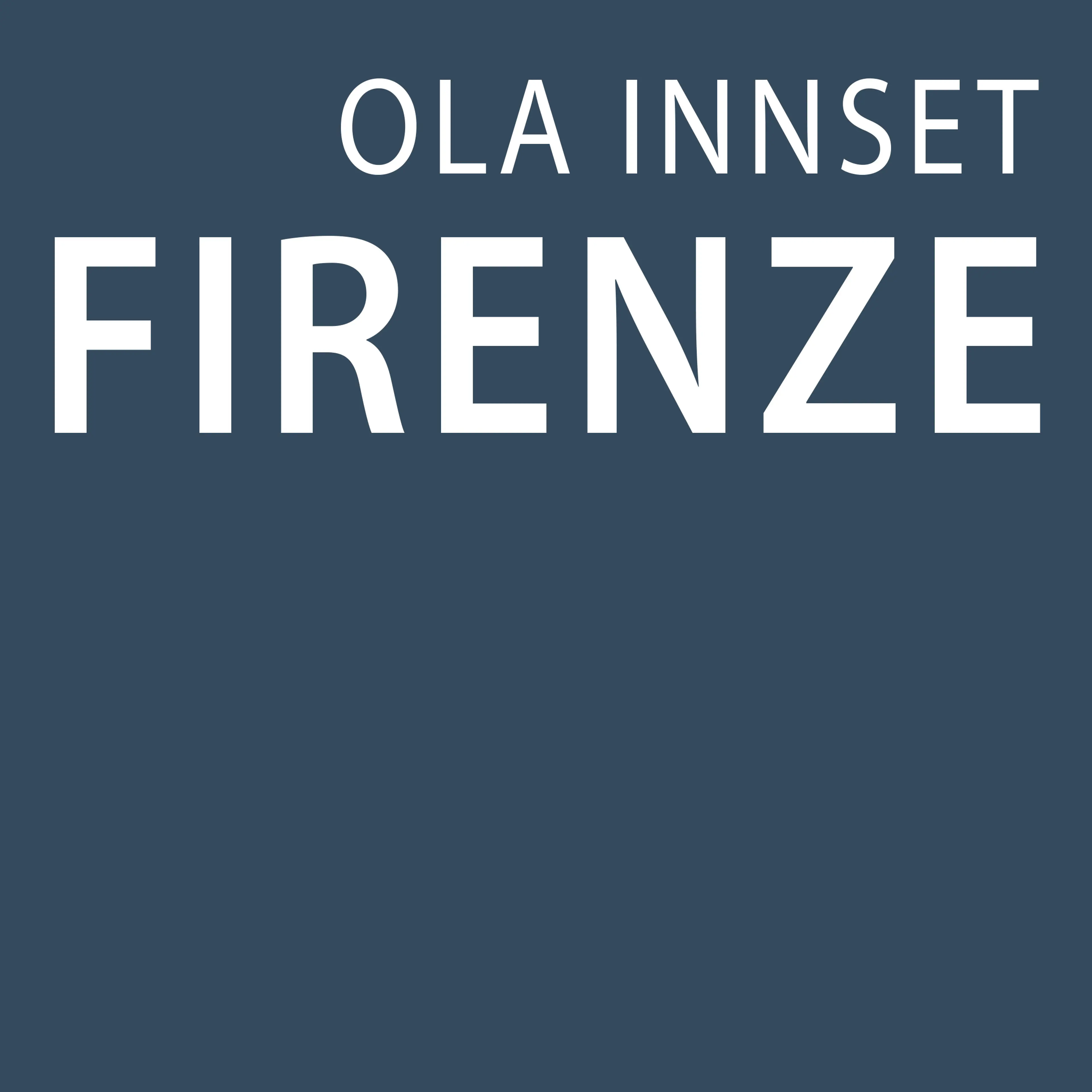 Omslag Firenze av Ola Innset (Lydbok)