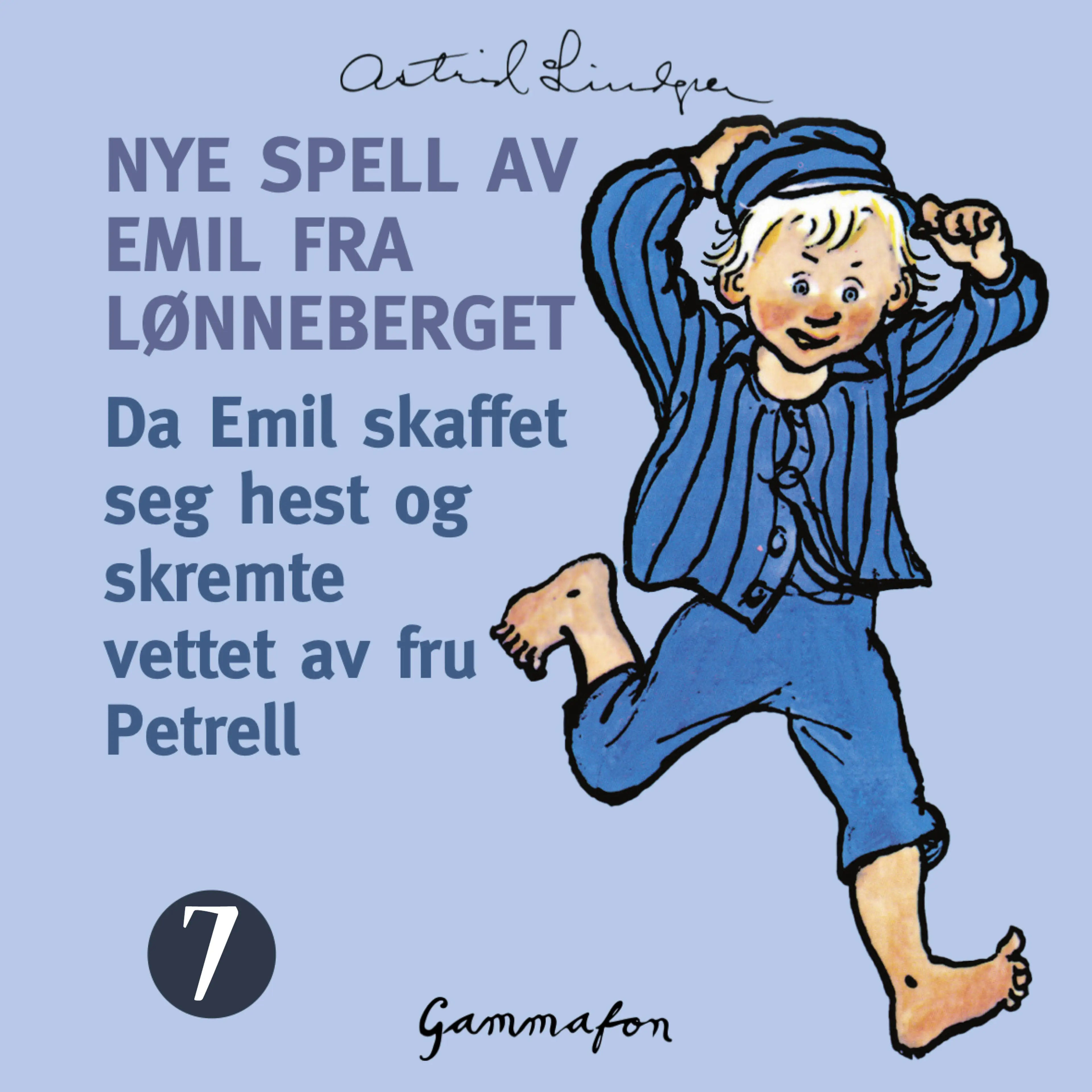 Omslag Da Emil skaffet seg hest og skremte vettet av fru Petrell og hele Vimmerby av Astrid Lindgren (Lydbok)