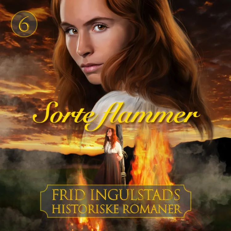 Omslag Sorte flammer av Frid Ingulstad (Lydbok)