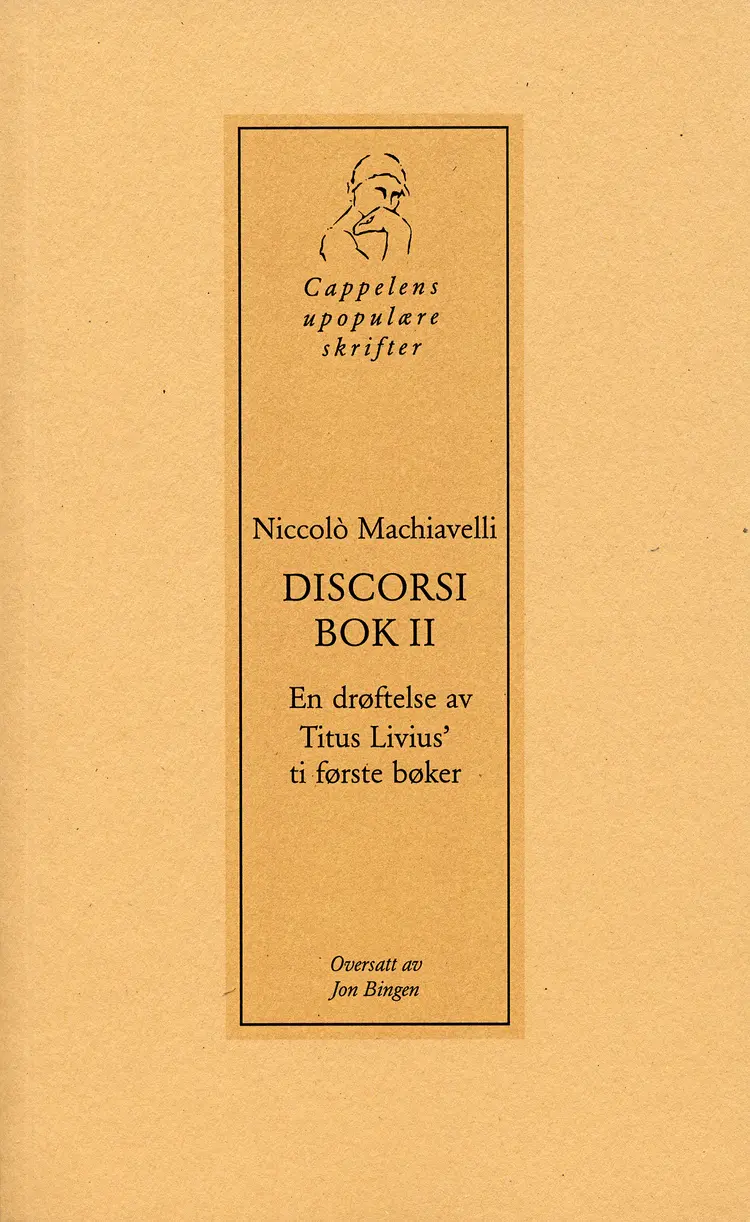 Omslag Discorsi, bok II av Niccolò Machiavelli (Heftet)