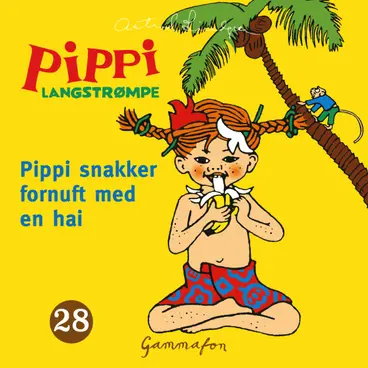 Omslag Pippi snakker fornuft med en hai av Astrid Lindgren (Lydbok)
