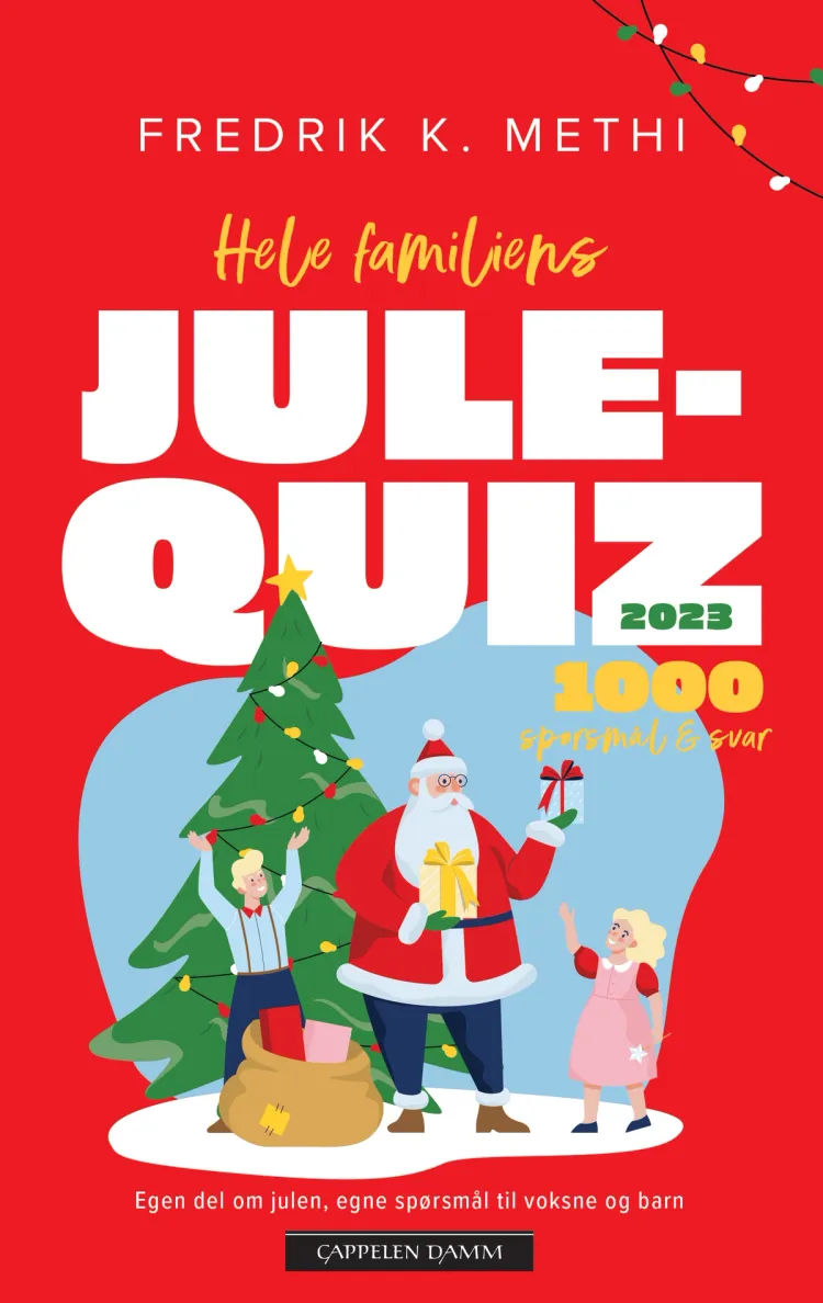 Omslag Hele familiens julequiz 2023 av Fredrik K. Methi (Heftet)