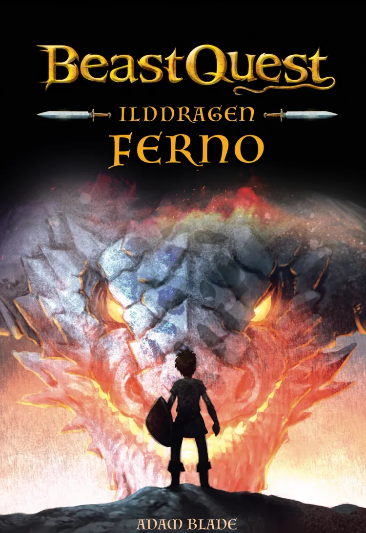 Omslag Beast Quest 1 Ilddragen Ferno av Adam Blade (Innbundet)