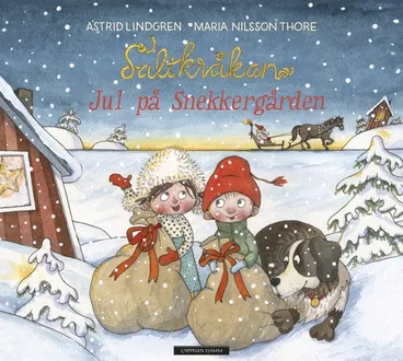 Omslag Saltkråkan – Jul på Snekkergården av Astrid Lindgren (Innbundet)