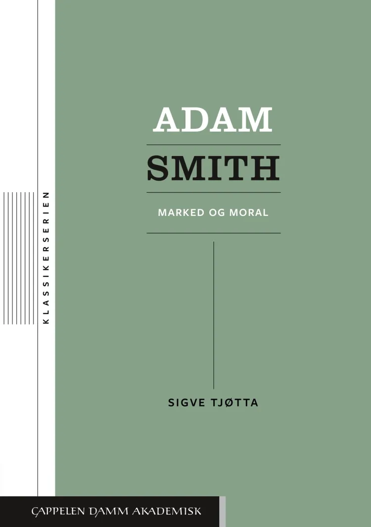 Omslag Adam Smith av Sigve Tjøtta (Heftet)