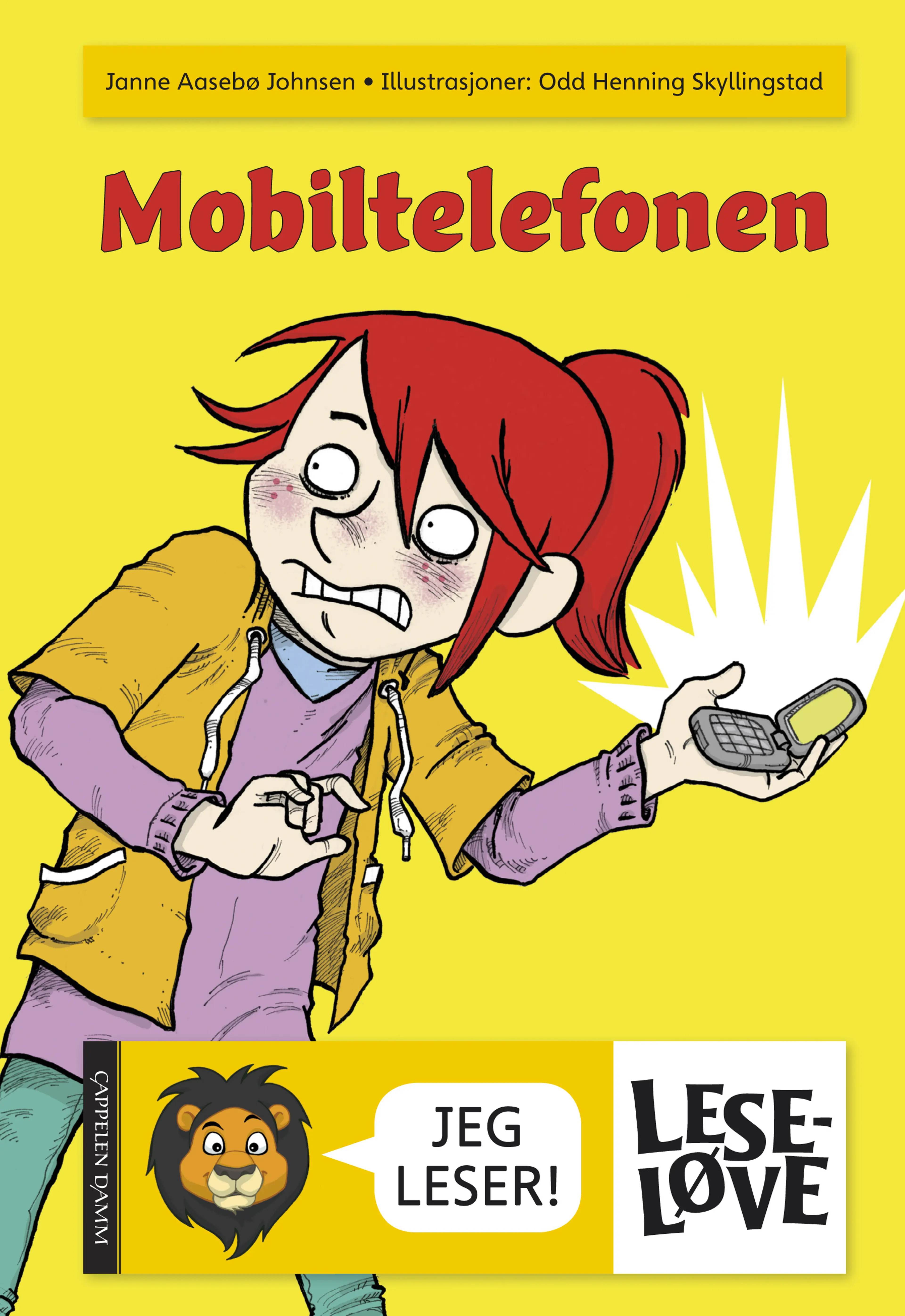 Omslag Leseløve - Mobiltelefonen av Janne Aasebø Johnsen (Innbundet)